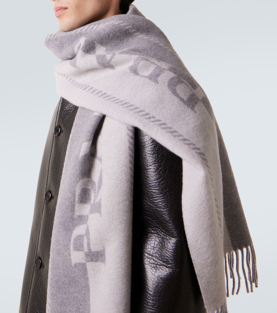 Logo wool scarf | Prada