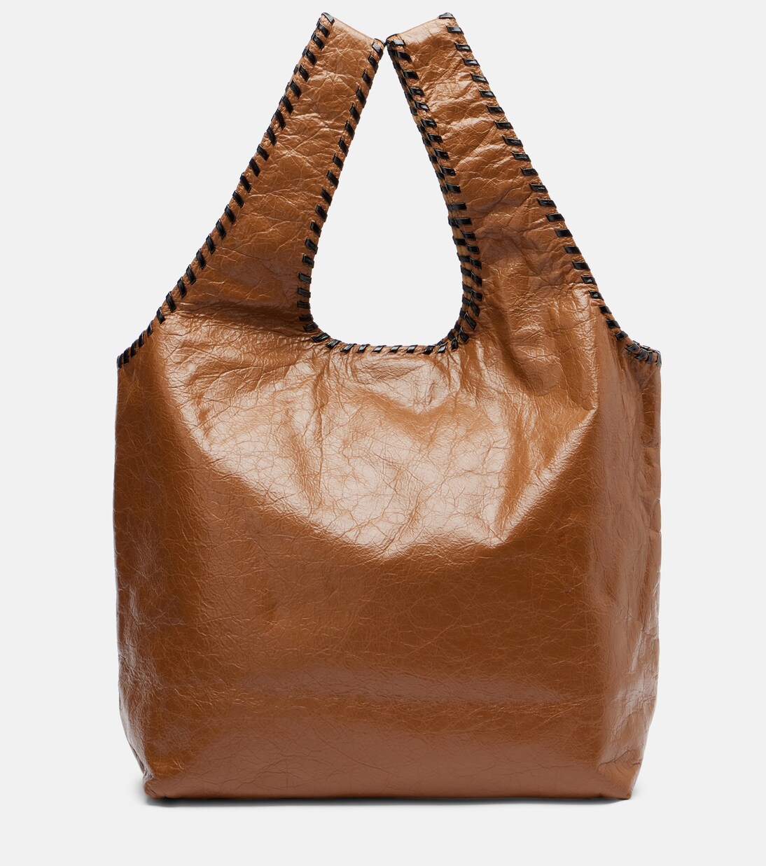 March Large leather tote bag | Dries Van Noten