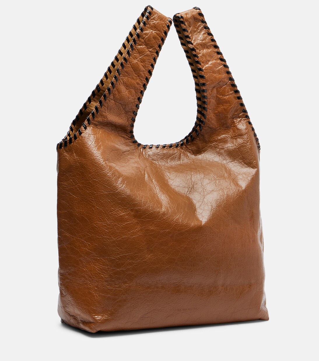 March Large leather tote bag | Dries Van Noten
