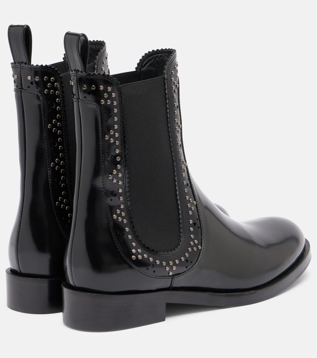 Verzierte Chelsea Boots Skye aus Leder | Aquazzura