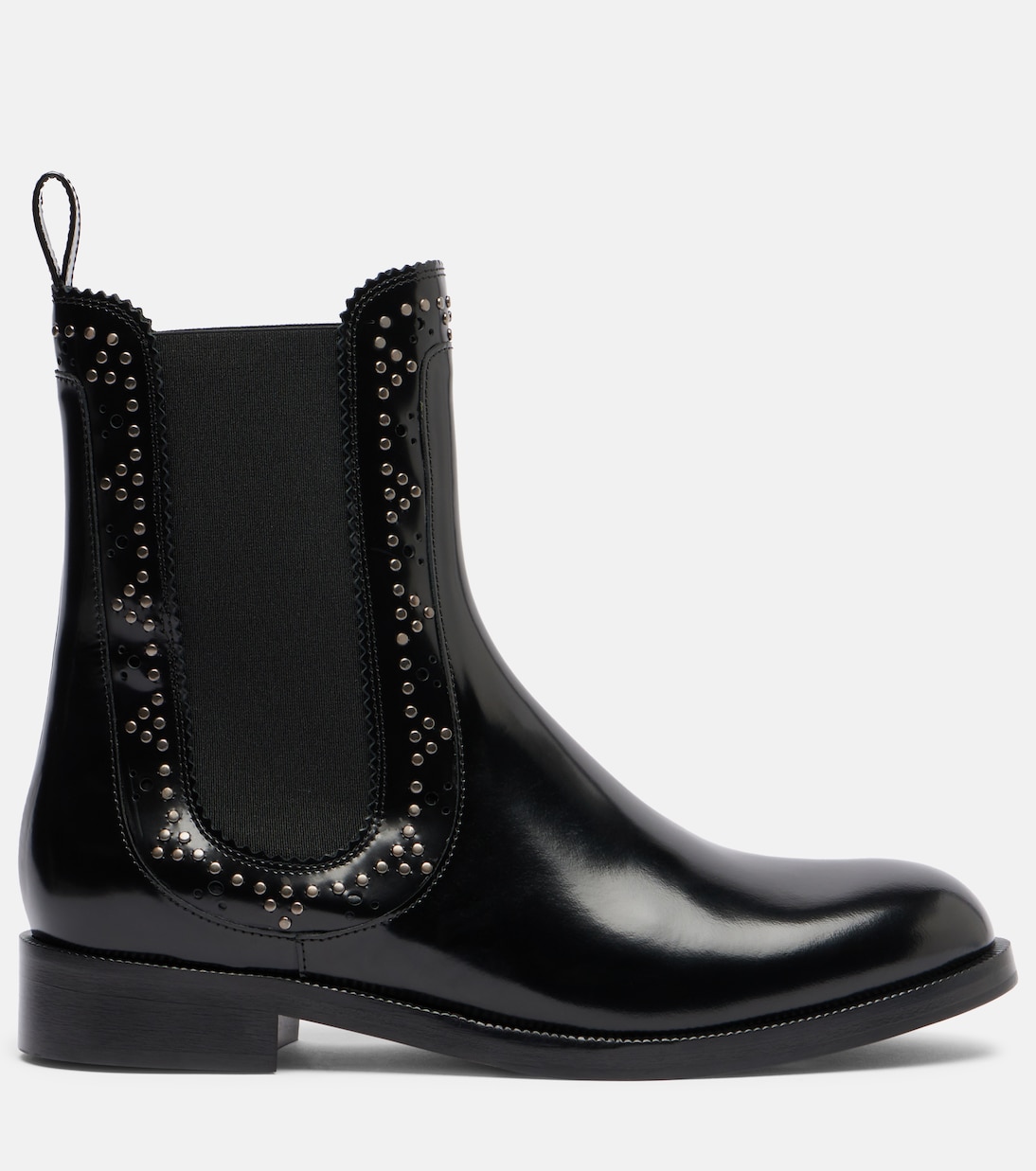Verzierte Chelsea Boots Skye aus Leder | Aquazzura