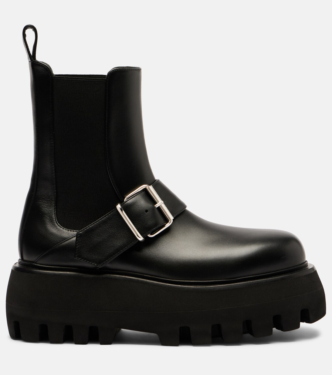 Sofa Buckle leather ankle boots | McQueen