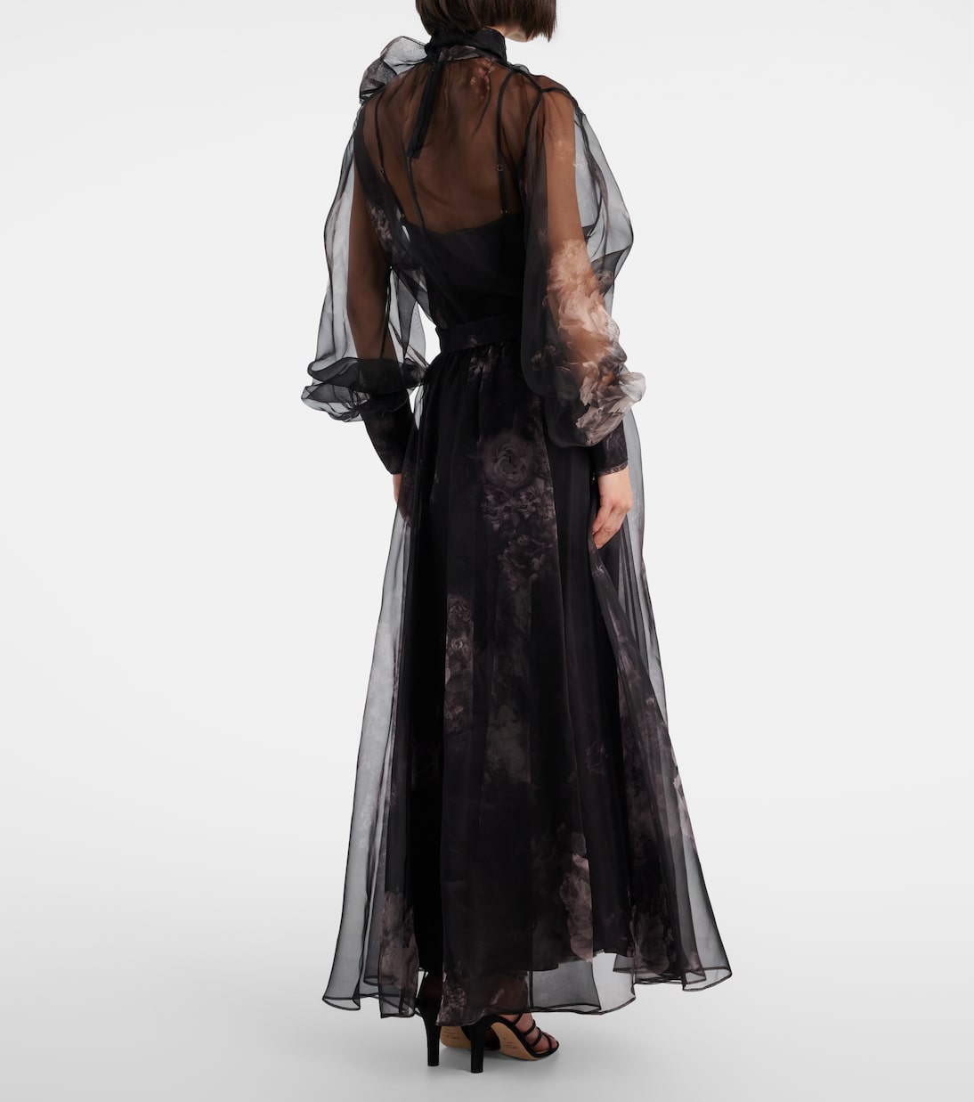 Hypnotic floral silk organza maxi skirt | Zimmermann