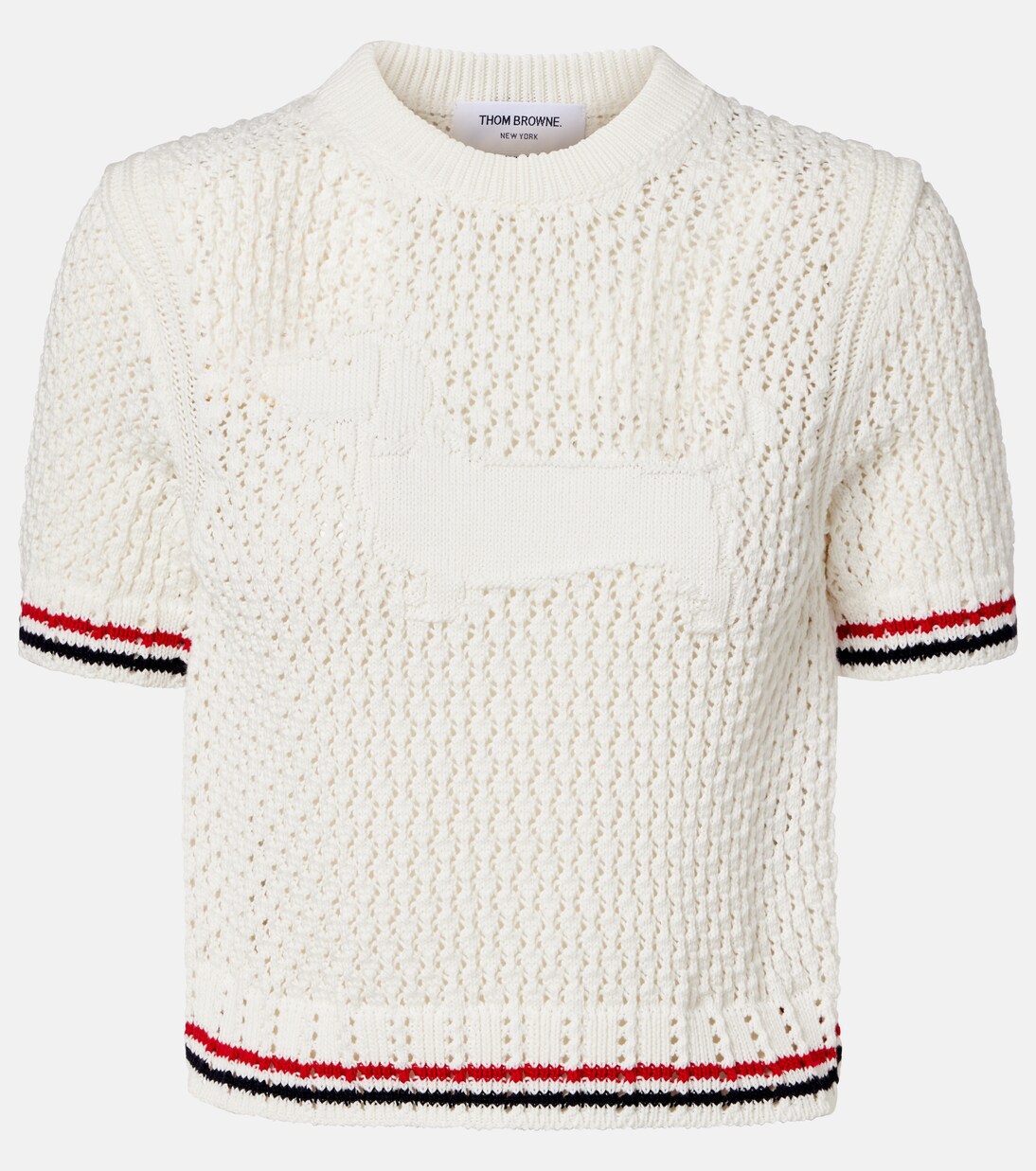 Jacquard cotton sweater | Thom Browne