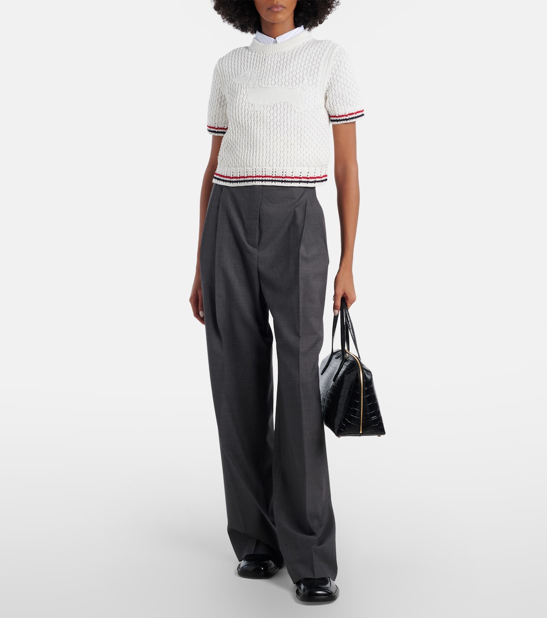 Jacquard cotton sweater | Thom Browne