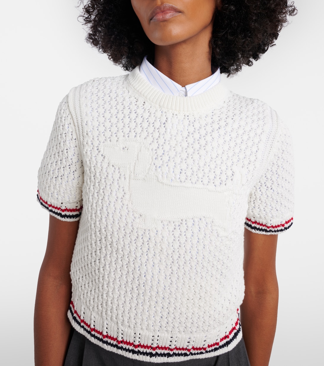 Jacquard cotton sweater | Thom Browne