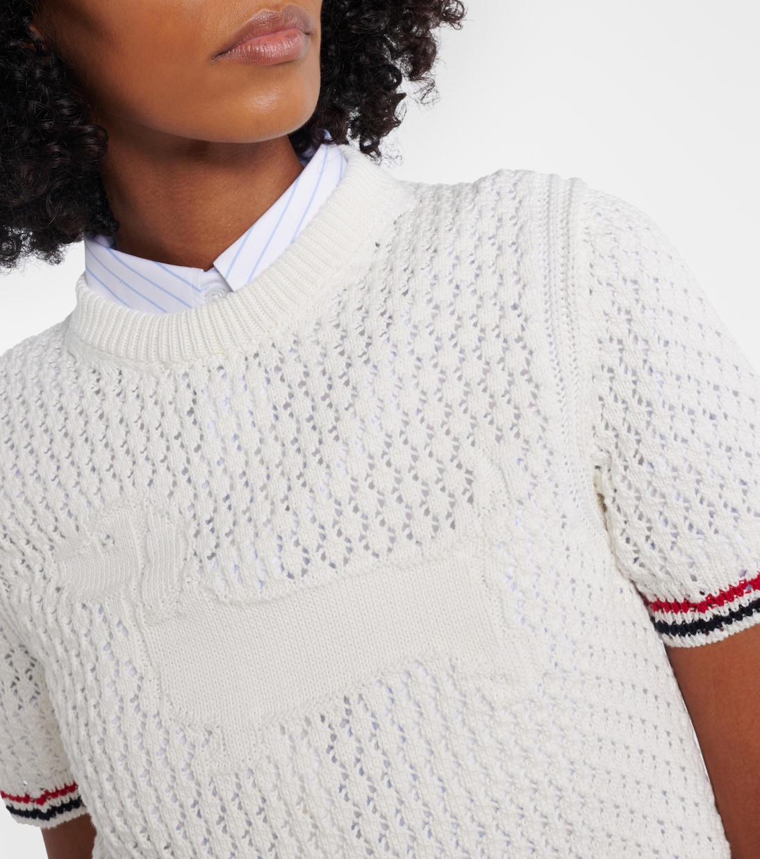 Jacquard cotton sweater | Thom Browne