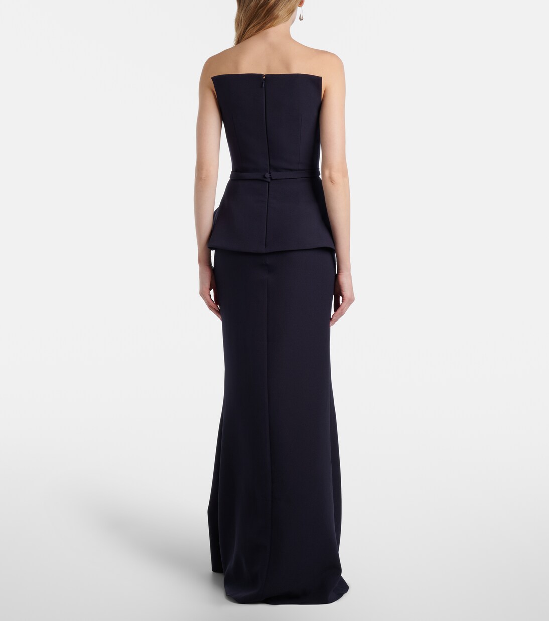 Carter crêpe bustier gown | Safiyaa
