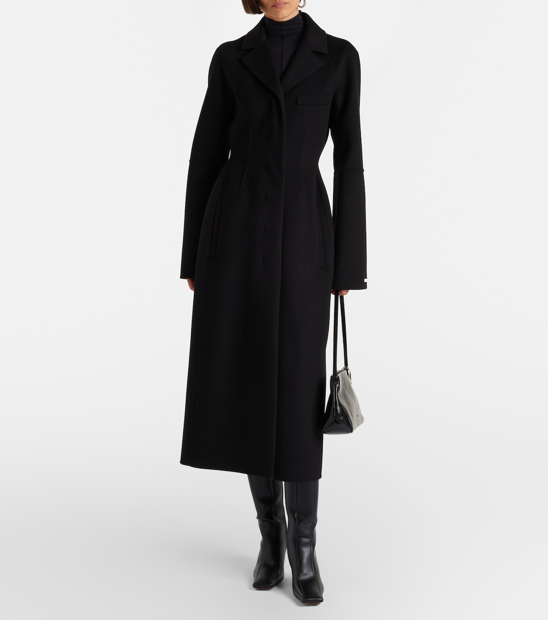 Peplum virgin wool coat | Sportmax