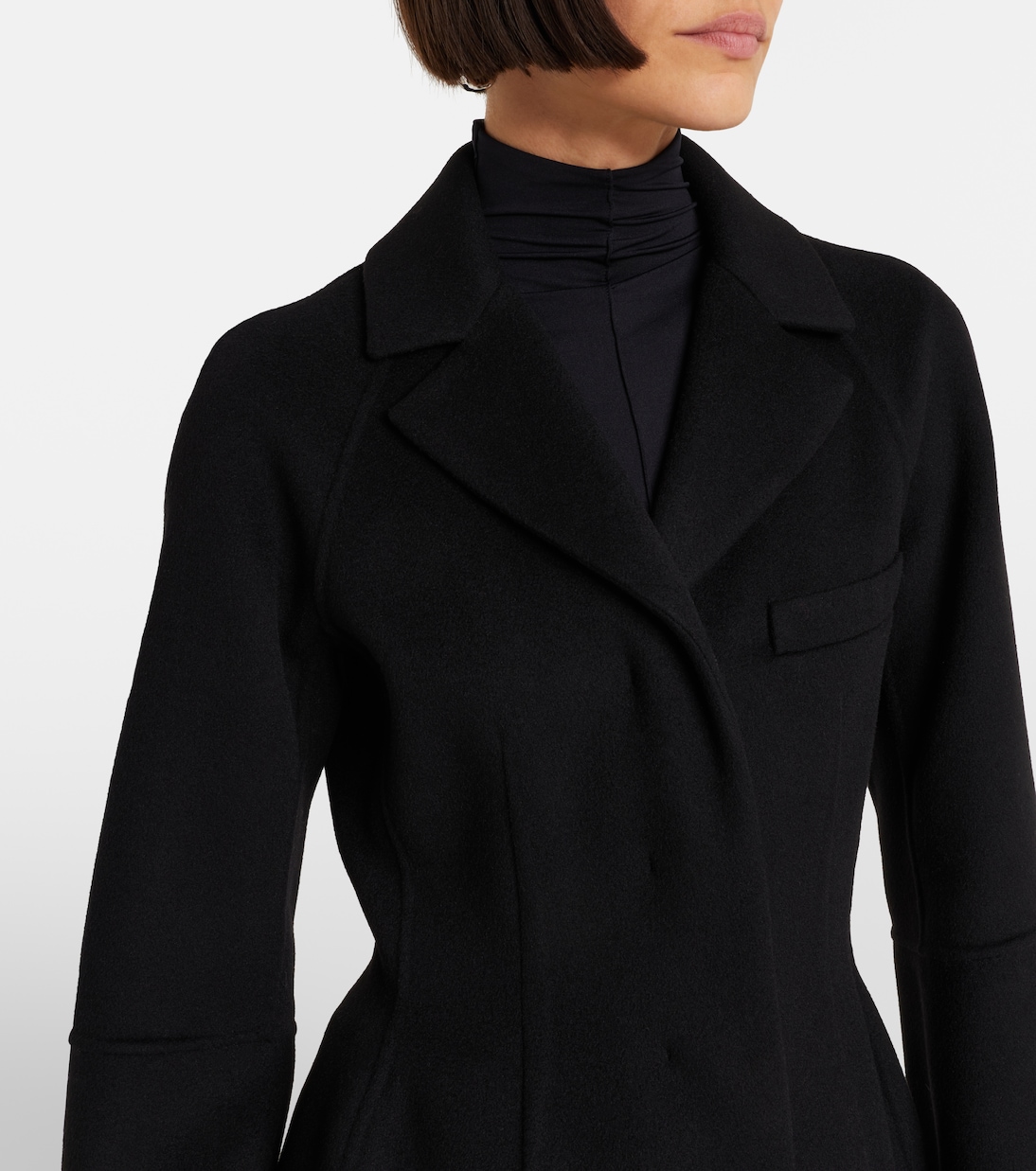 Peplum virgin wool coat | Sportmax