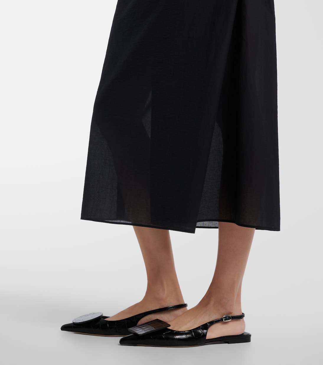 Drap cotton-blend poplin midi dress | Jacquemus