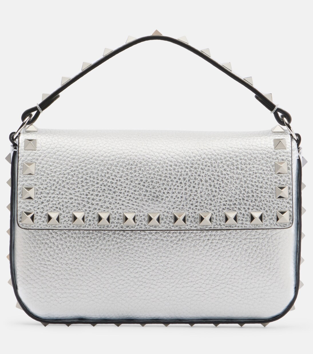 Borsa Rockstud Small in pelle metallizzata | Valentino Garavani
