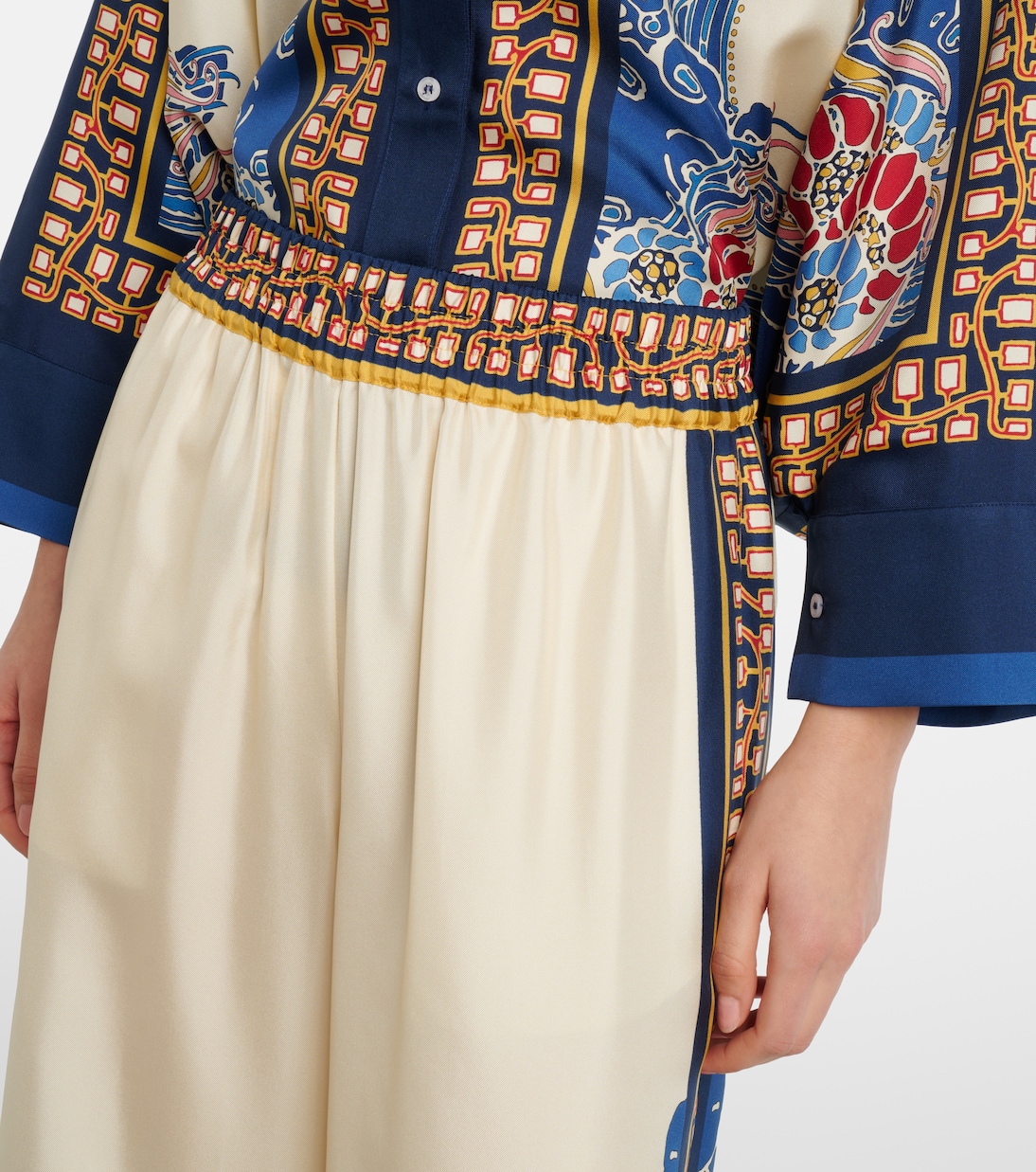 Printed silk palazzo pants | La DoubleJ