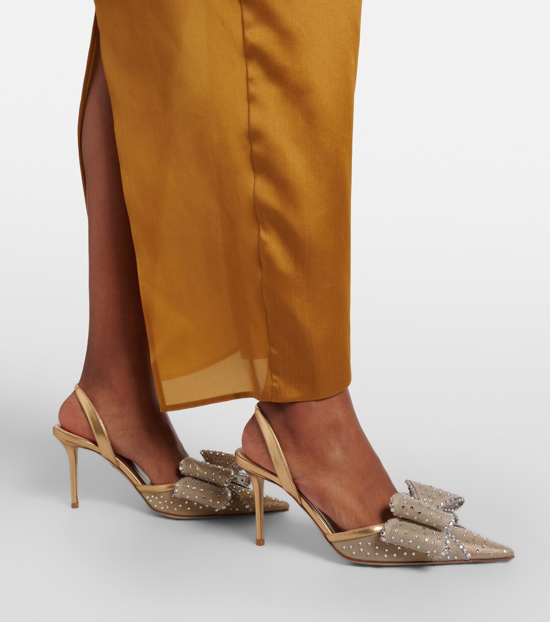 Le Cadeau 85 mesh slingback pumps | Mach & Mach