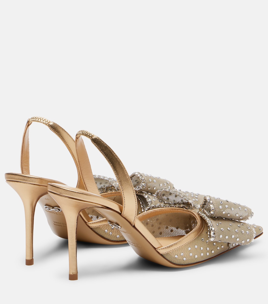 Le Cadeau 85 mesh slingback pumps | Mach & Mach