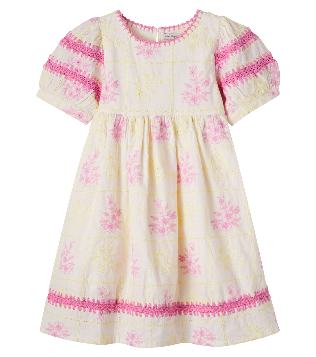 Alba embroidered cotton dress | Bebe Organic