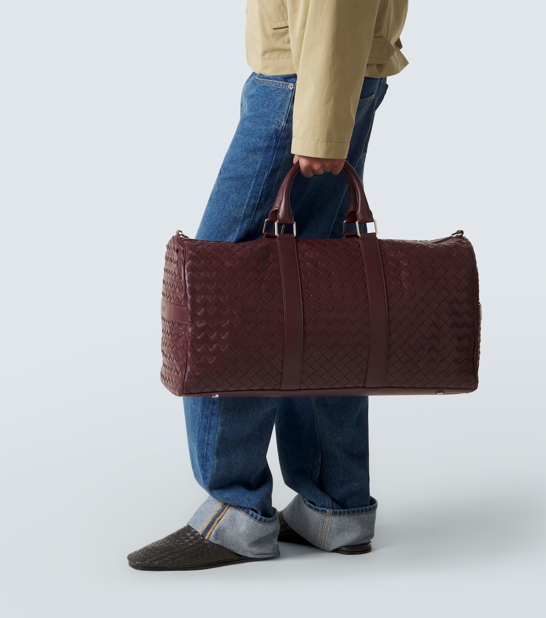 Bolso de viaje de piel Intrecciato | Bottega Veneta