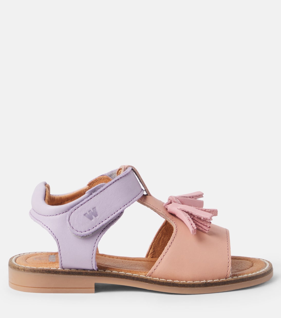 Pil leather sandals | Wheat
