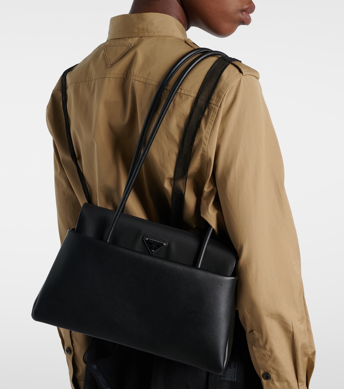 Prada Passage Medium leather shoulder bag | Prada