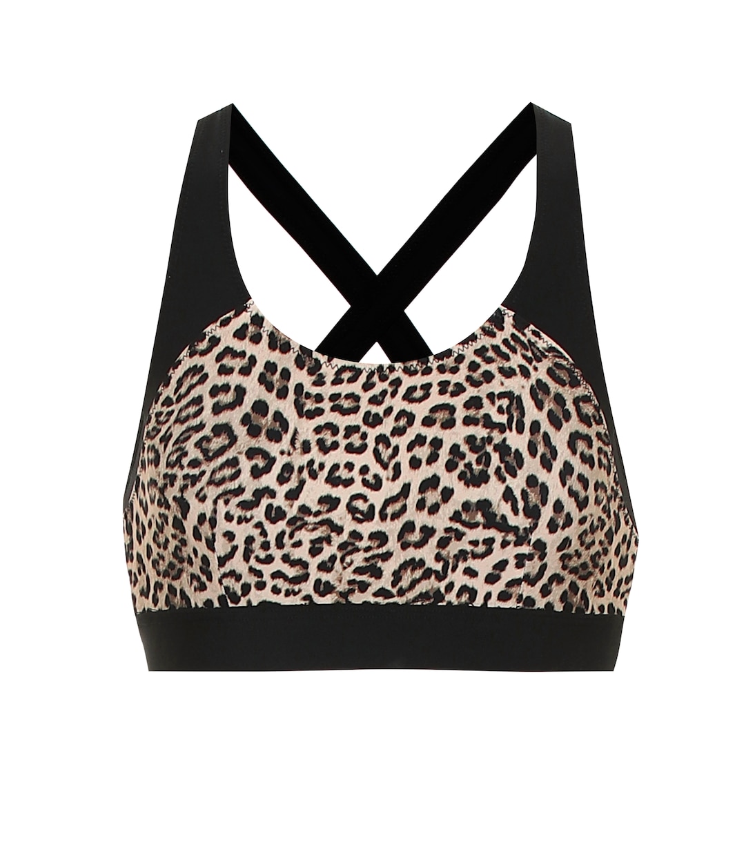 Brassière de sport à motif léopard | The Upside