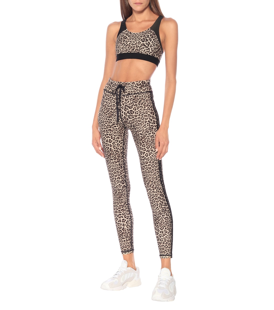 Brassière de sport à motif léopard | The Upside