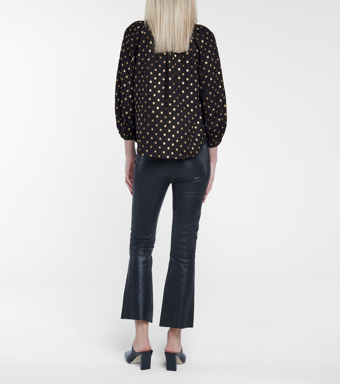 Maisee polka-dot blouse | Velvet