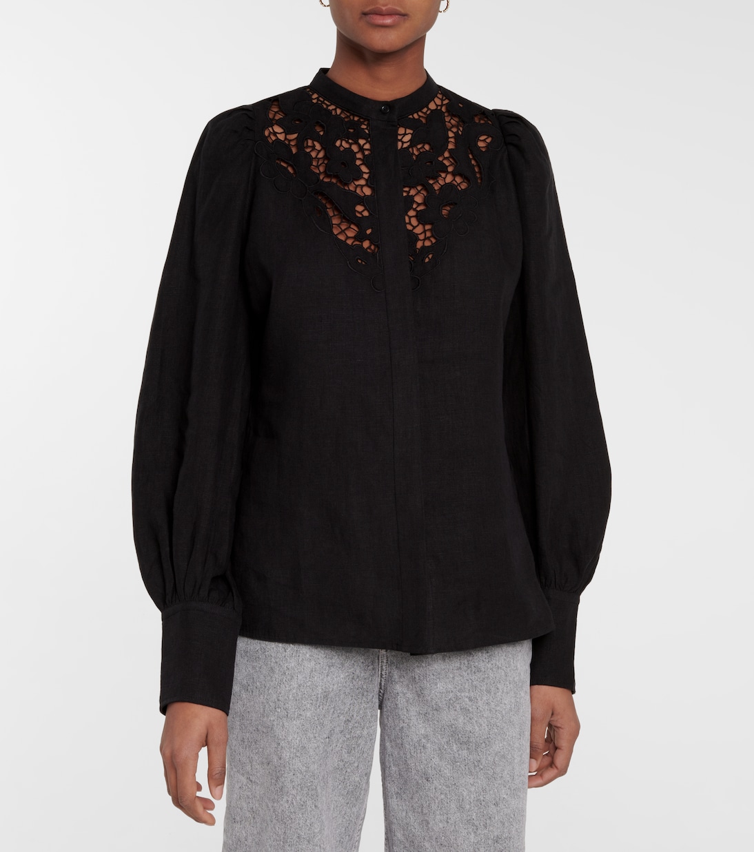 Chemise Etima brodée en lin | Isabel Marant