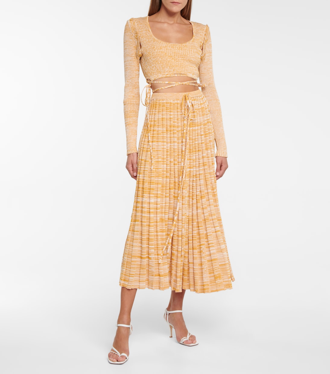 Ribbed-knit midi skirt | Christopher Esber