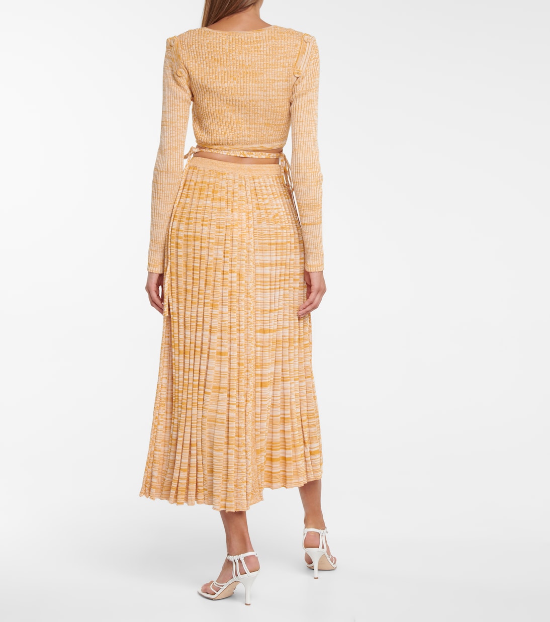 Ribbed-knit midi skirt | Christopher Esber