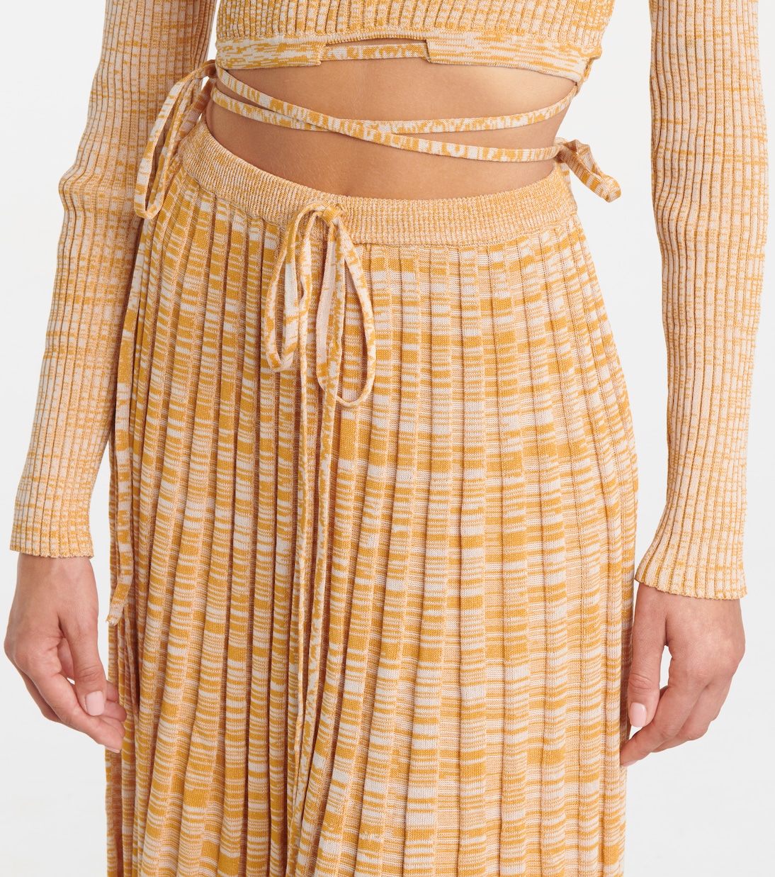 Ribbed-knit midi skirt | Christopher Esber