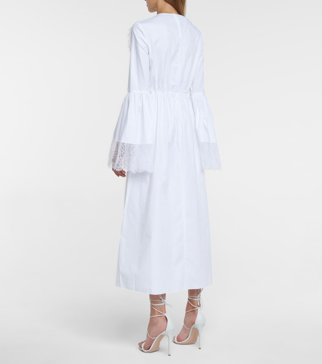 Abito midi in cotone con pizzo | Giambattista Valli