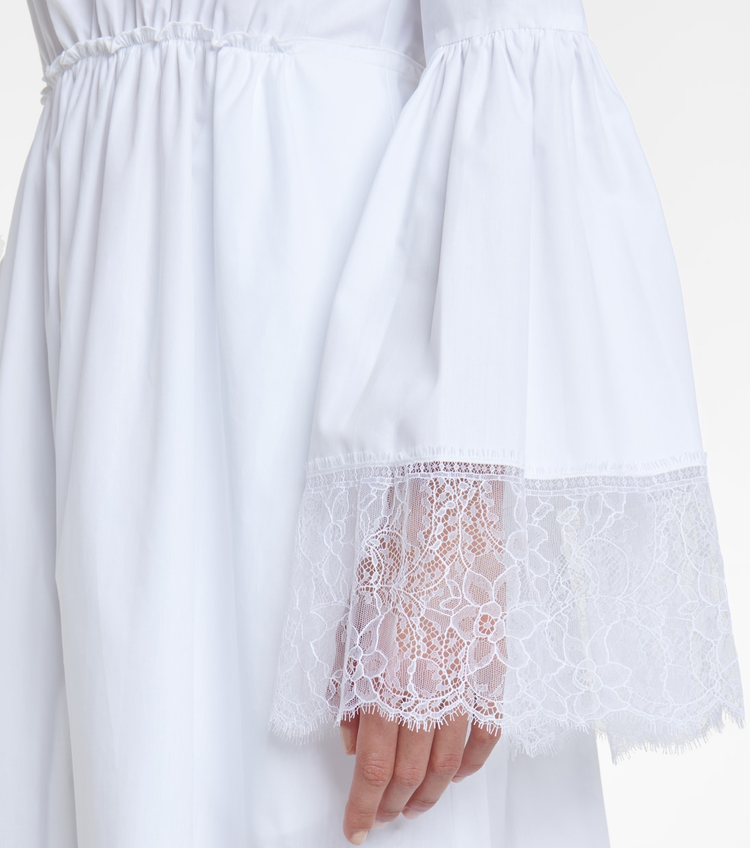 Abito midi in cotone con pizzo | Giambattista Valli