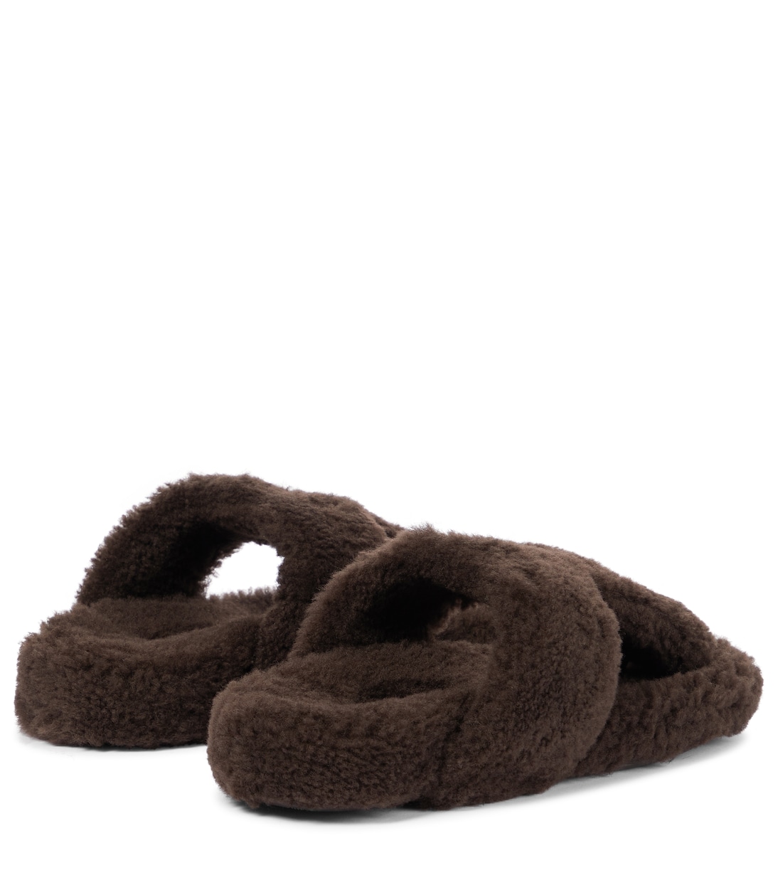 Sandali Relax Flat Footbed in shearling | Aquazzura