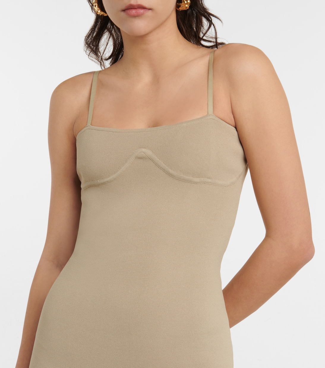 Vestido midi Nyoka de punto | Nanushka
