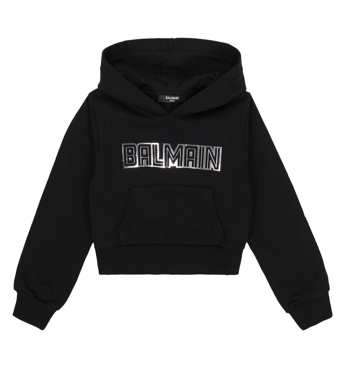 Sudadera con capucha de algodón con logo | Balmain Kids