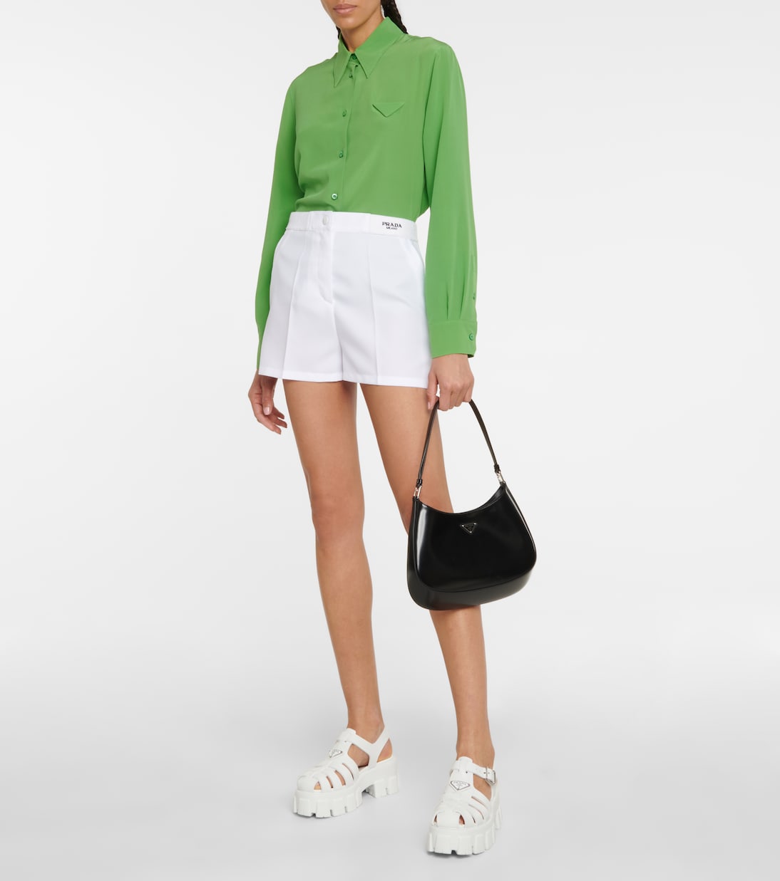 Sandali Monolith in gomma con platform | Prada