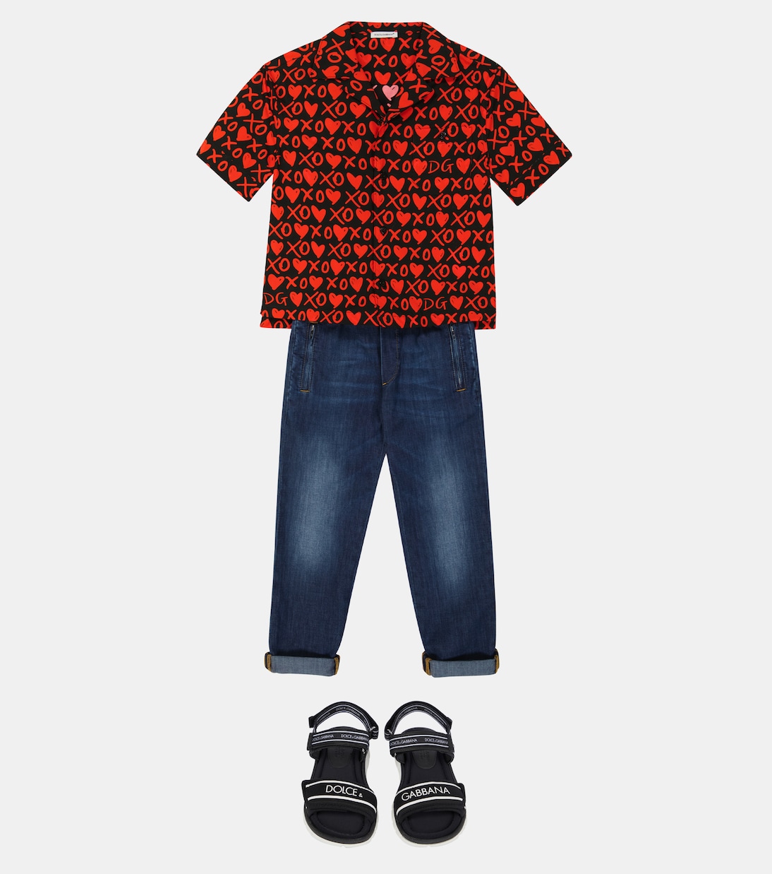 Bedrucktes Hemd aus Baumwolle | Dolce&Gabbana Kids