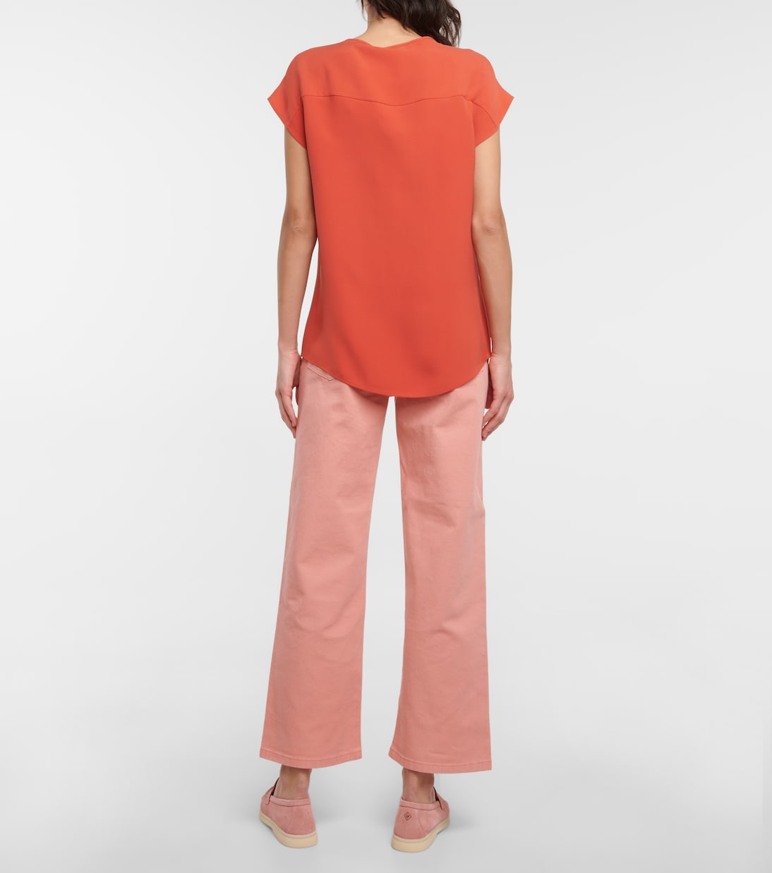 Jenette silk crêpe de chine top | Loro Piana