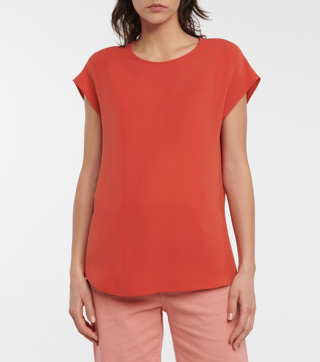 Jenette silk crêpe de chine top | Loro Piana