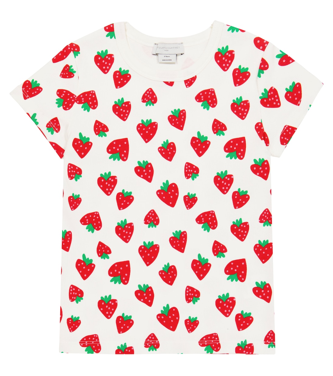 T-shirt in misto cotone con stampa | Stella McCartney Kids