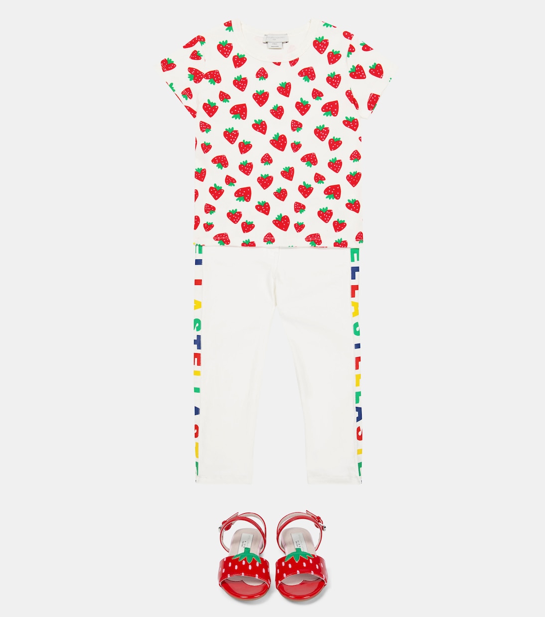 T-shirt in misto cotone con stampa | Stella McCartney Kids