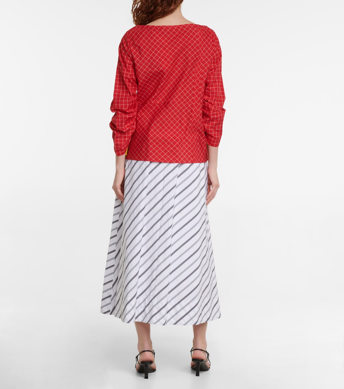 Kariertes Top aus Seide | Tory Burch