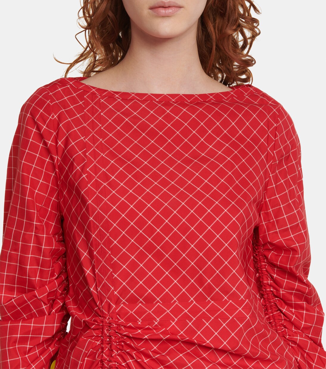 Kariertes Top aus Seide | Tory Burch