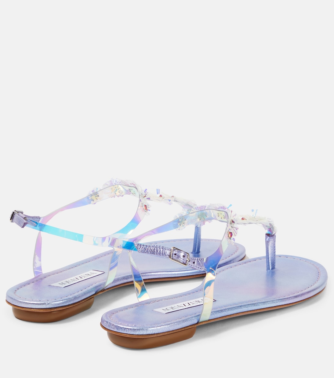 Meteorite embellished PVC sandals | Aquazzura