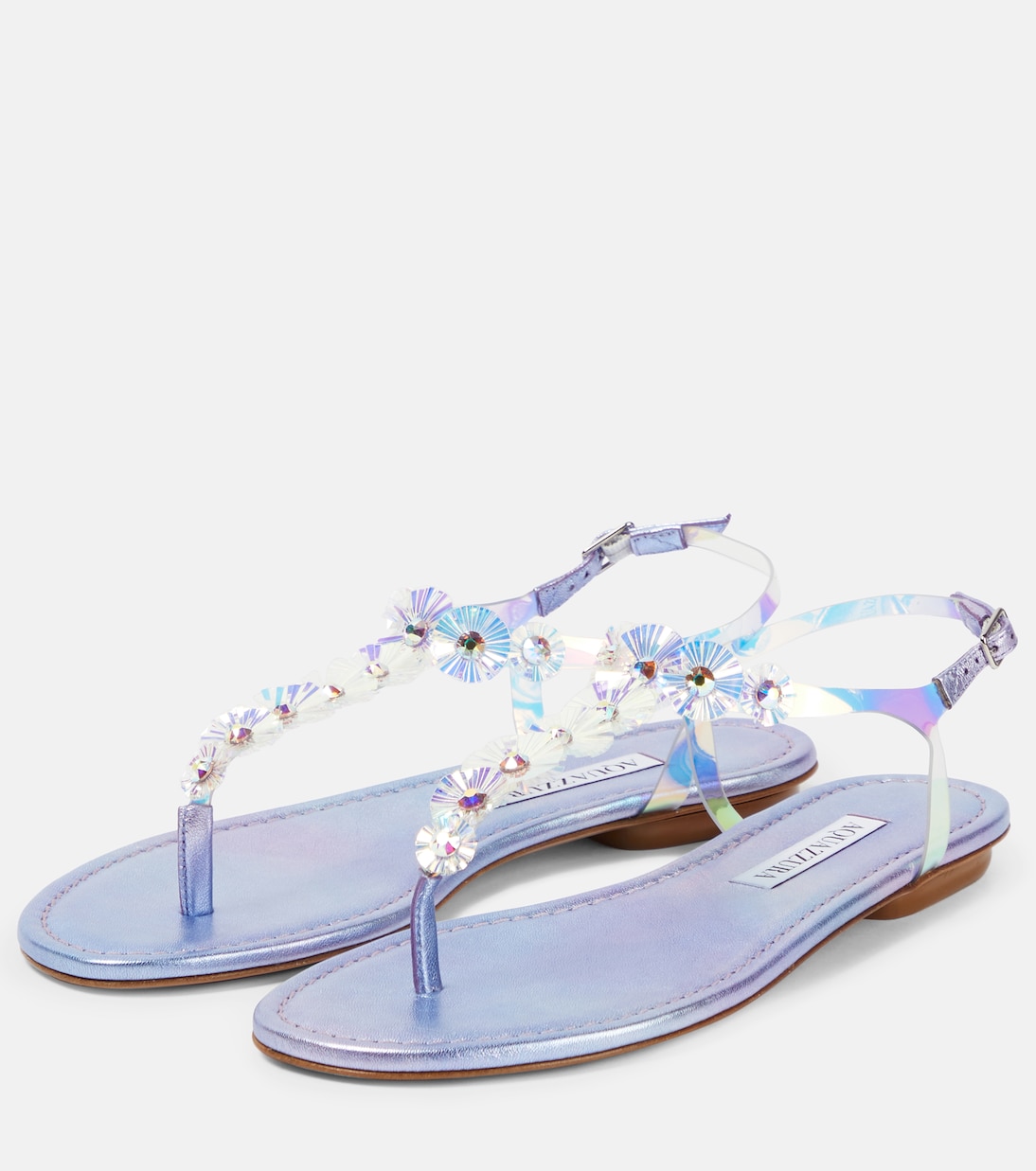 Meteorite embellished PVC sandals | Aquazzura