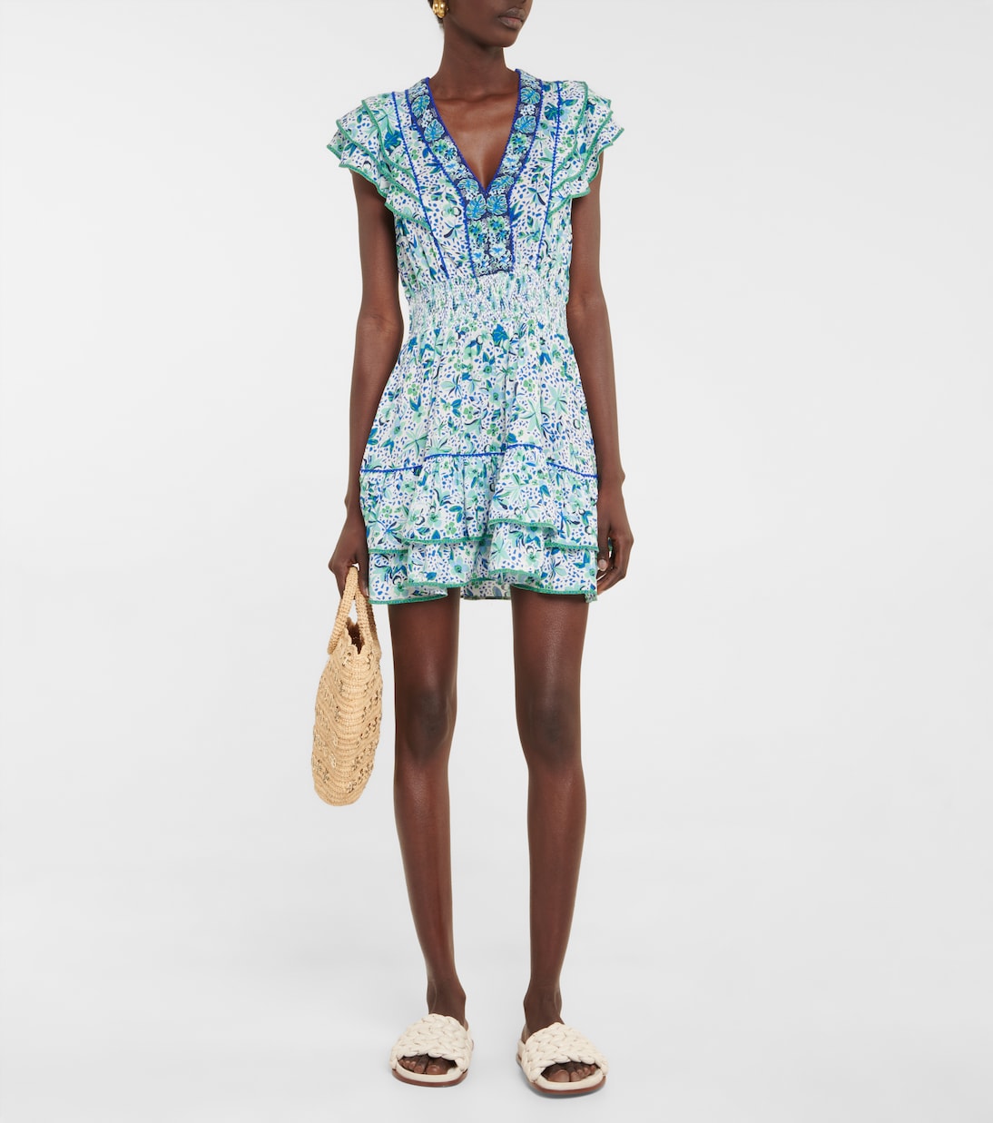 Camila floral minidress | Poupette St Barth