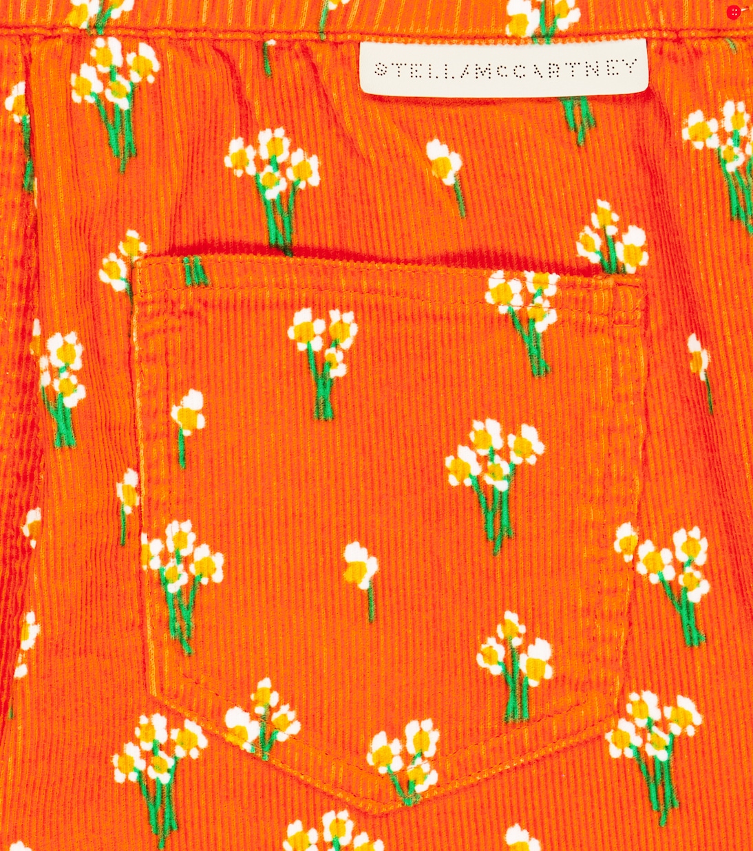 Mono en pana de algodón floral | Stella McCartney Kids