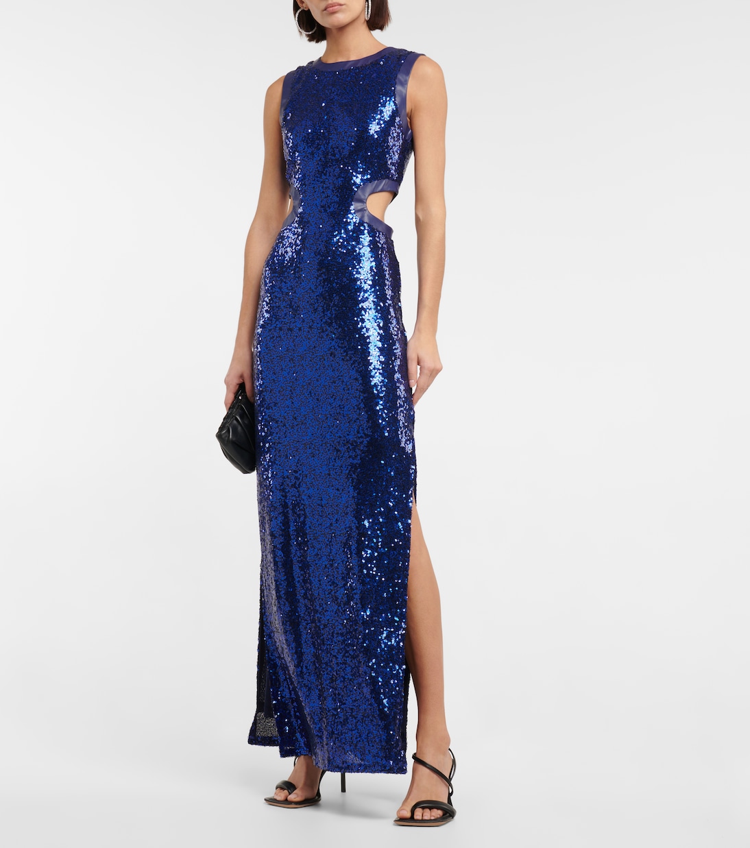 Sequined cutout maxi dress | Staud