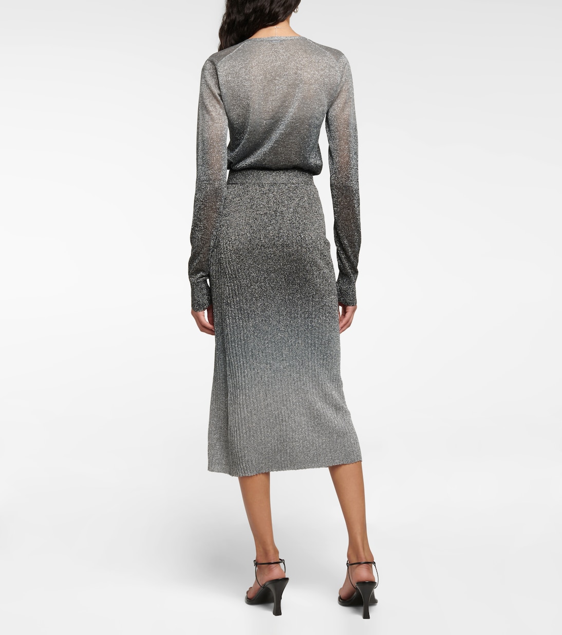 Falda midi metalizada | Joseph