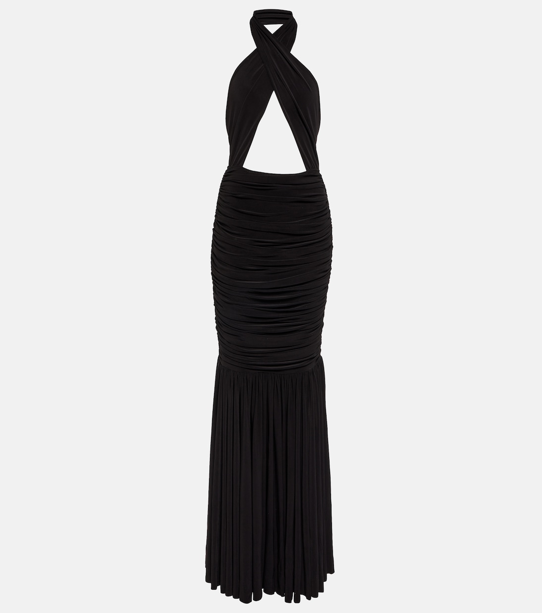 Fishtail halterneck gown | Norma Kamali